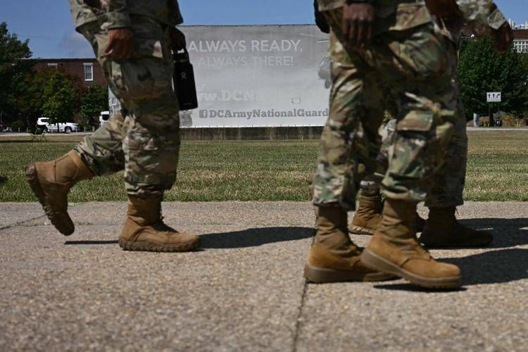Guardia Nazionale a Washington Dc - Afp