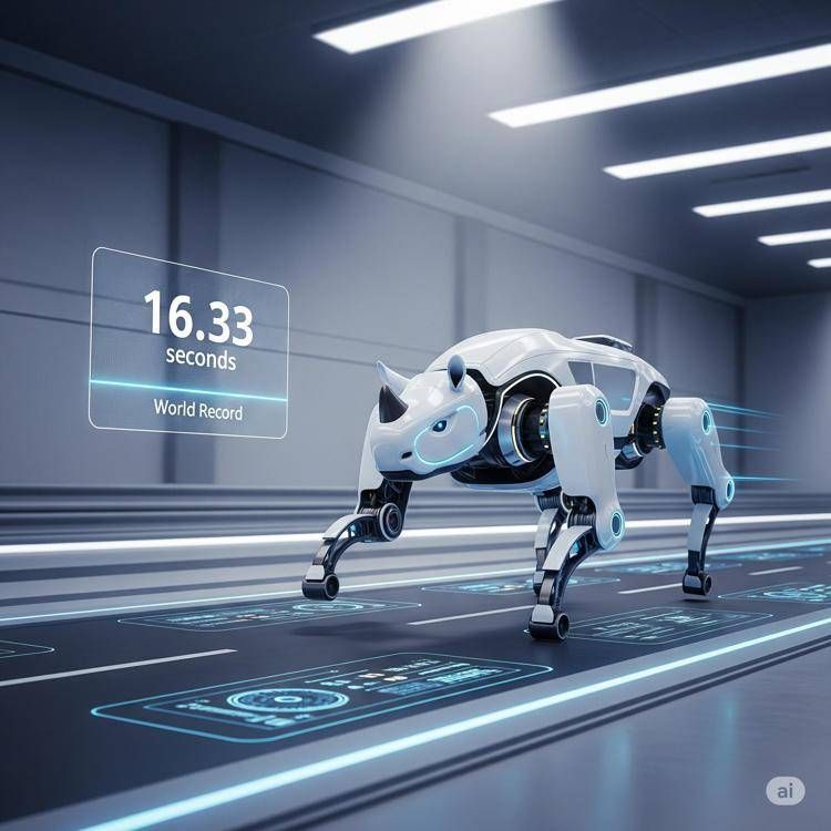 White Rhino, il robot quadrupede che ha stabilito il record mondiale di velocità