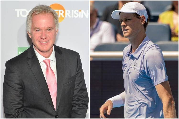 Patrick McEnroe e Jannik Sinner - Ipa/Fotogramma