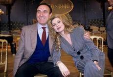 Pippo Baudo e Alba Parietti (Fotogramma)