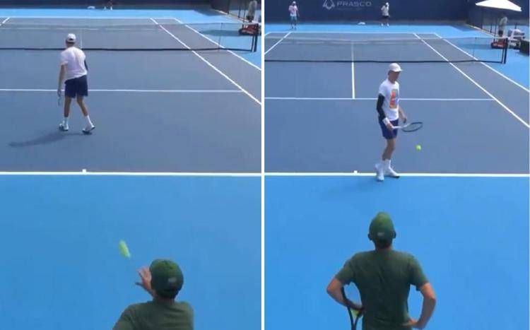 Sinner, lo 'scherzo' a Vagnozzi e le "racchettate in testa"