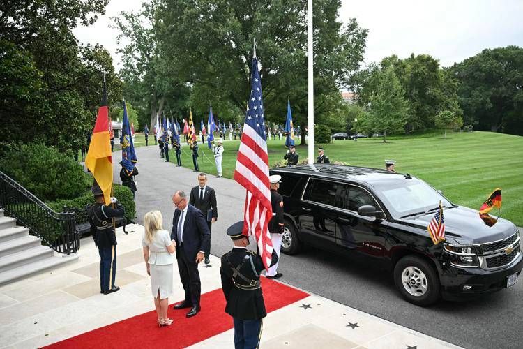 L'arrivo dei leader alla Casa Bianca - Afp