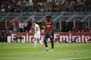 Milan, elongazione al polpaccio per Leao: salta la prima di Serie A con la Cremone
