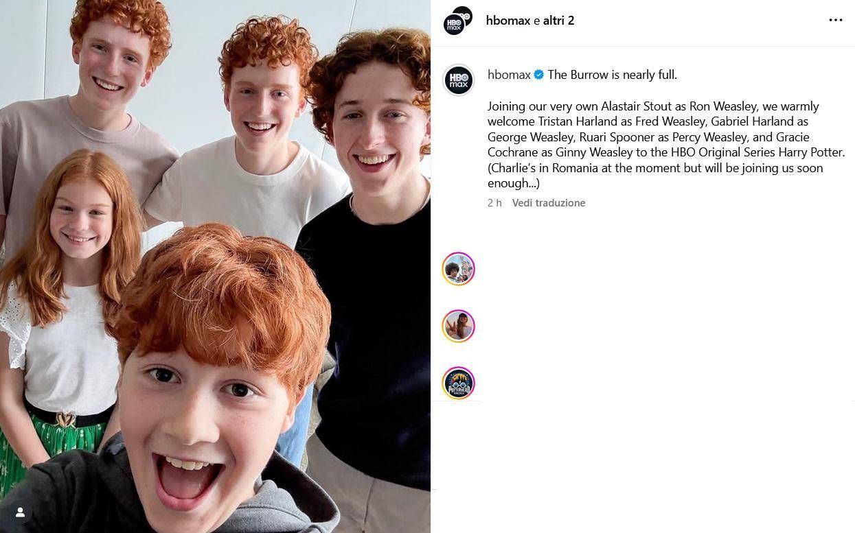 Weasley ailesinin yeni yüzleri ortaya çıktı