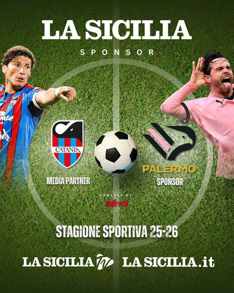 Calcio, 'La Sicilia' media partner del Catania e sponsor del Palermo
