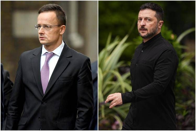 Szijjártó e Zelensky - Ipa/Fotogramma