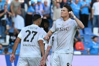 Serie A, si parte: oggi Sassuolo-Napoli 0-1 e Genoa-Lecce 0-0 - Diret