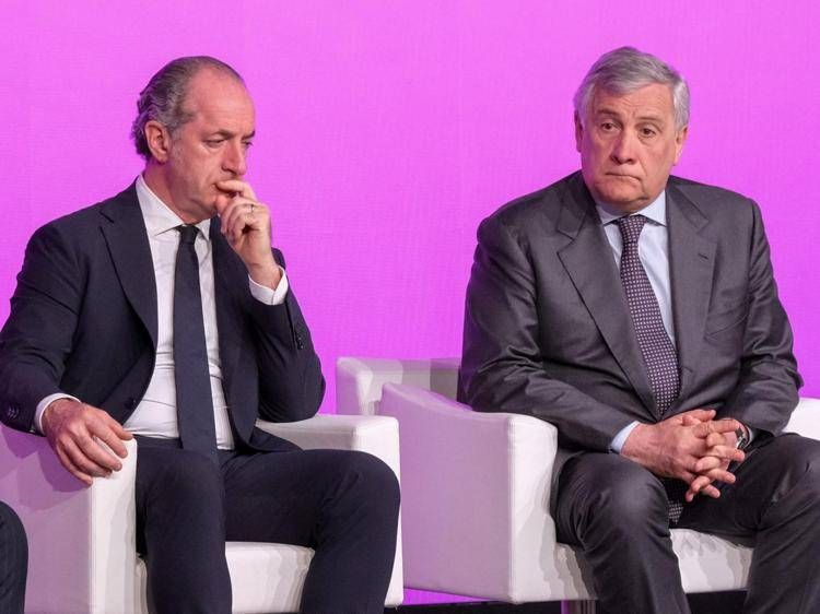 Luca Zaia e Antonio Tajani (Fotogramma/Ipa)