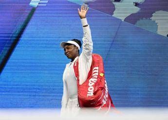 Venus Williams si commuove dopo l'eliminazione agli Us Open a 45 anni: 