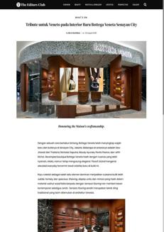 Indonesia: Bottega Veneta inaugura un nuovo boutique a Jakarta con un tocco di eleganza italiana