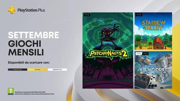 PlayStation Plus, i giochi di settembre 2025 su PS4 e PS5