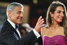 George Clooney e Amal Ramzi Alamuddin (Afp)