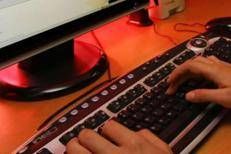 Donna al pc (Fotogramma)