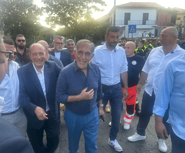 Ignazio La Russa accanto al Governatore Renato Schifani