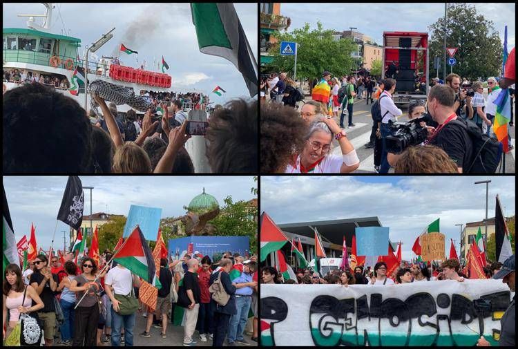Corteo per Gaza al Lido di Venezia, organizzatori: "Siamo oltre 5mila"