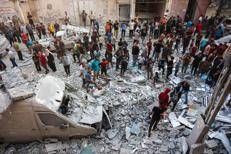 Macerie a Gaza - Afp