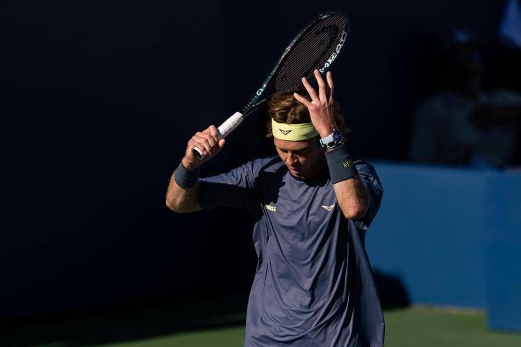 Rublev multato per parolacce agli US Open: "Mi insultavo da solo, posso farlo"
