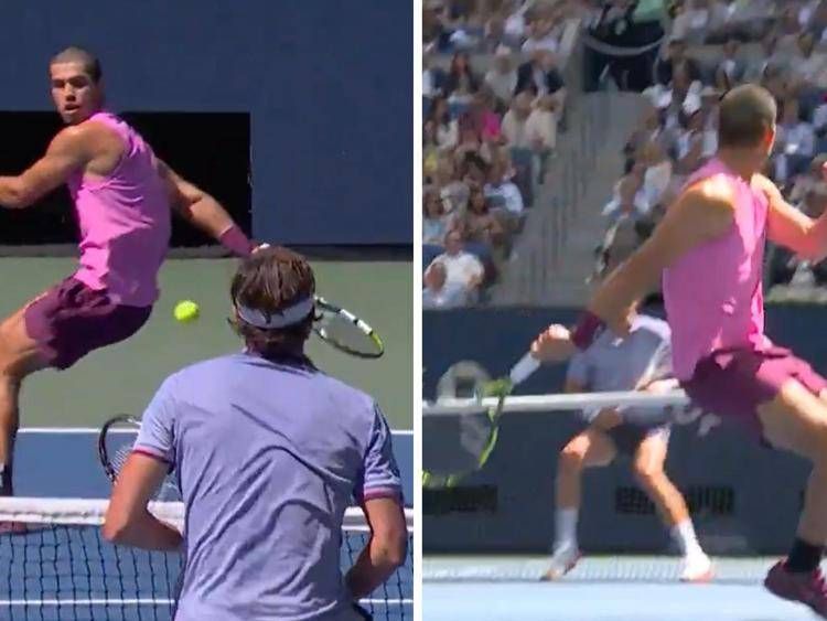 Alcaraz, magia agli US Open. Il colpo geniale contro Rinderknech