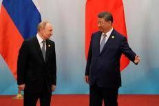 Vladimir Putin e Xi Jinping in un precedente incontro - (Afp)