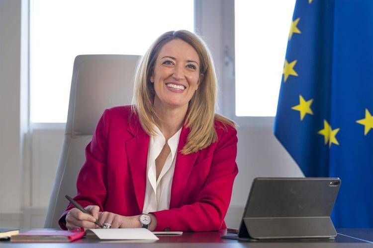 La presidente del Parlamento europeo, Roberta Metsola