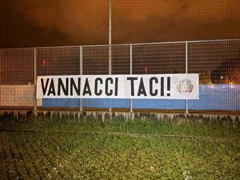 Lo striscione di CasaPound