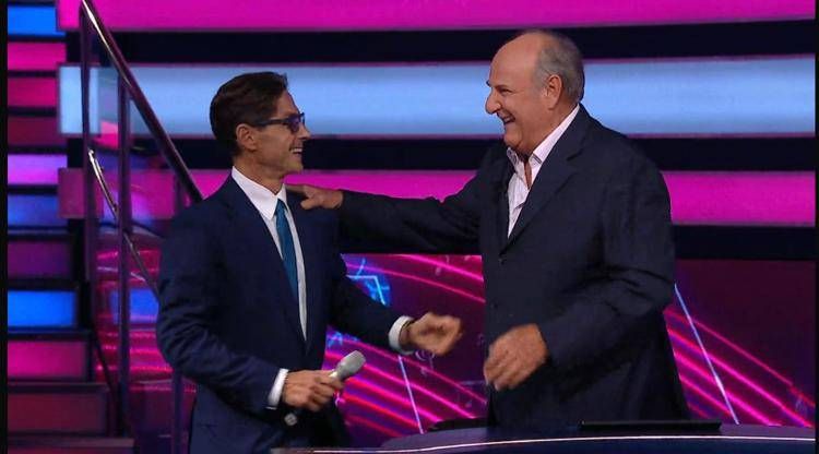 Pier Silvio Berlusconi e Gerry Scotti - La ruota della fortuna