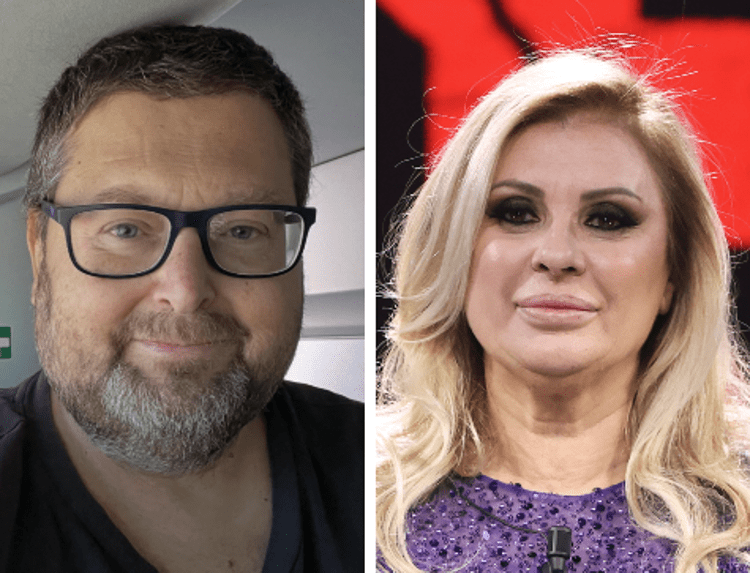 Mario Adinolfi e Tina Cipollari - Fotogramma/IPA