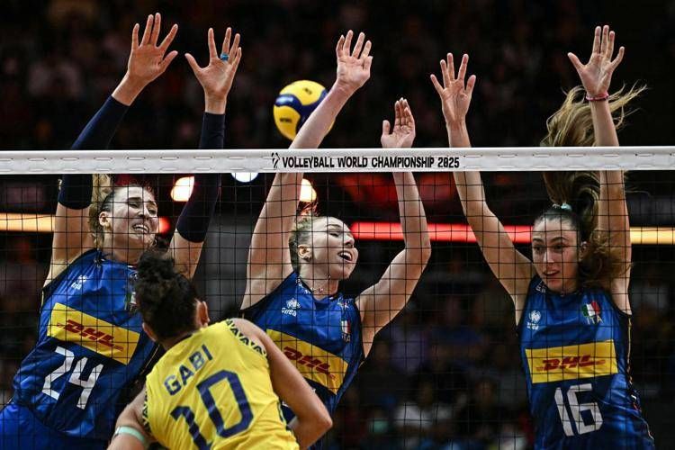 Le azzurre del volley - Afp