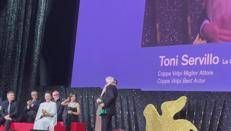 Venezia 82, Servillo e il messaggio per Gaza: 