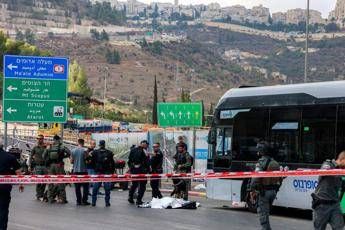 Il luogo dell'attentato a Gerusalemme - Afp