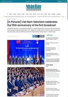 Vietnam: Celebrating the 55th anniversary of the first television broadcast and launching the Vietnam Today channel