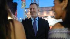 Bill de Blasio al Bufala Fest a Napoli