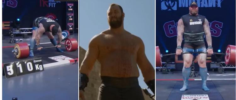Bjornsson solleva 510 chili, il record della 'Montagna' di Game of Thrones