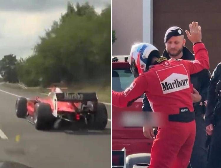 In autostrada con una Formula 1, arrestato il 'pilota fantasma'
