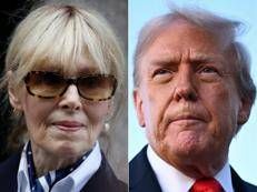 Jean Carroll  e Donald Trump - (Afp)