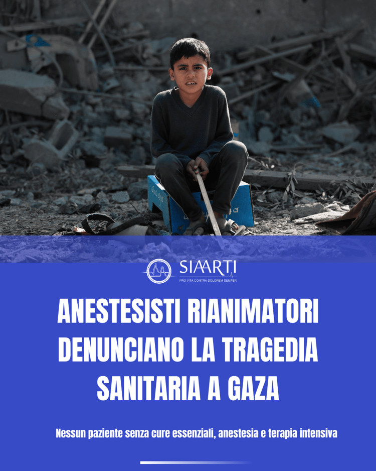 Mo, appello anestesisti per Gaza: 