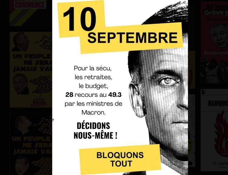 Francia, 'Blocchiamo tutto': oggi la protesta che evoca i Gilet Gialli