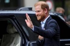 Il principe Harry oggi a Londra - Afp
