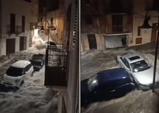 Maltempo, notte di paura ad Alcamo: strade come fiumi in piena - Video
