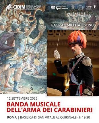 Musica, domani la banda dei Carabinieri in concerto nella basilica di San Vitale