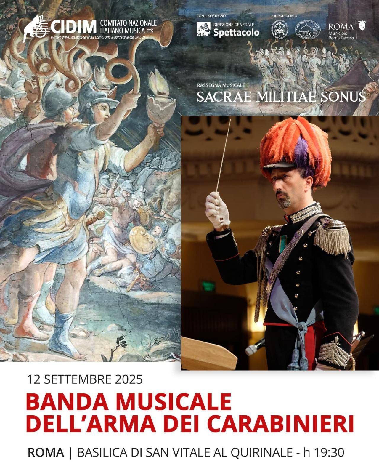 Musica, domani la banda dei Carabinieri in concerto nella basilica di San Vitale