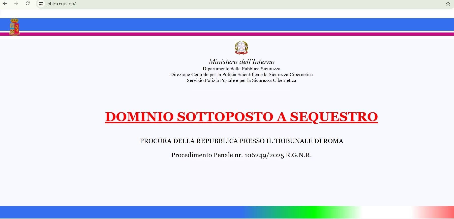 phica sequestro