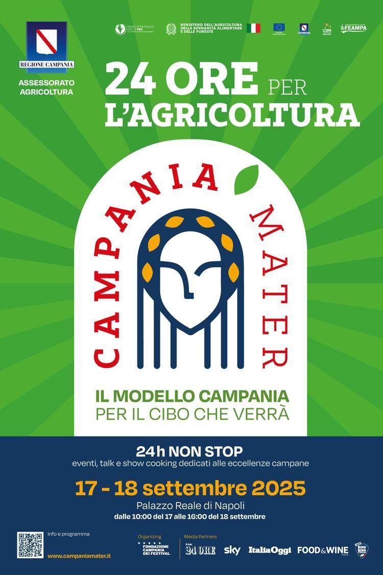 Agroalimentare, Palazzo Reale di Napoli ospita 'Campania Mater' per futuro del settore