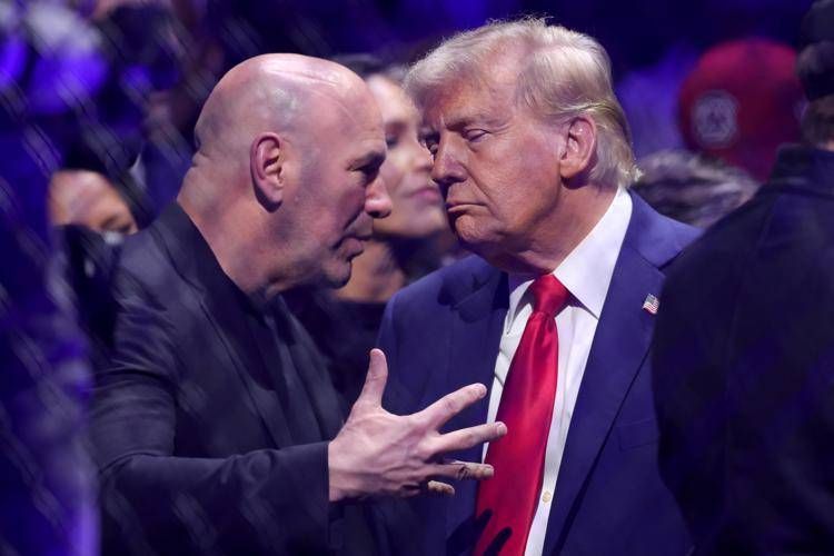 Donald Trump e Dana White - Fotogramma/IPA
