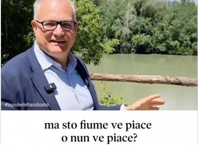 Gualtieri-Verdone e il Tevere, la caricatura spopola sui social - Video