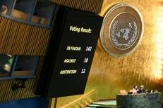 Il voto all'Onu - Afp