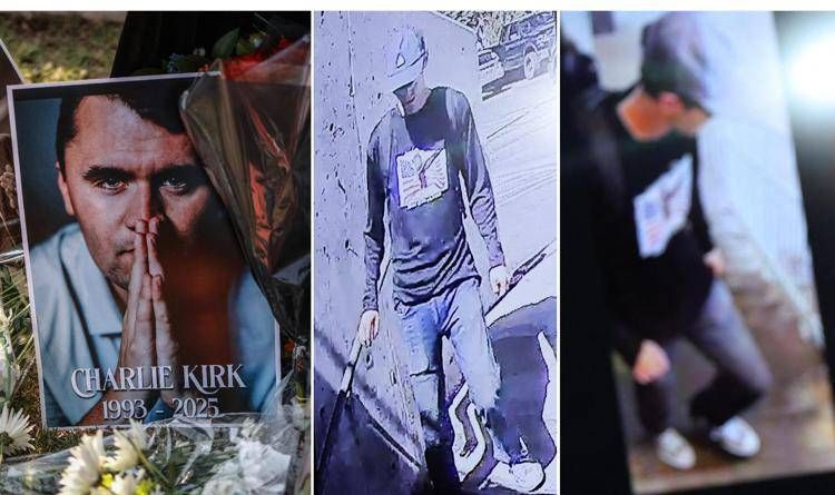 Charlie Kirk e il presunto killer Tyler Robinson - Afp