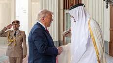 Donald Trump e Al-Thani - Ipa/Fotogramma