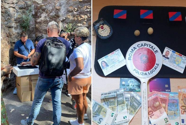 Truffa delle tre carte, arrestate 2 persone della 'batteria del Colosseo'