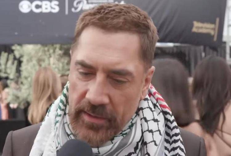 Emmy 2025, Bardem con la kefiah: 